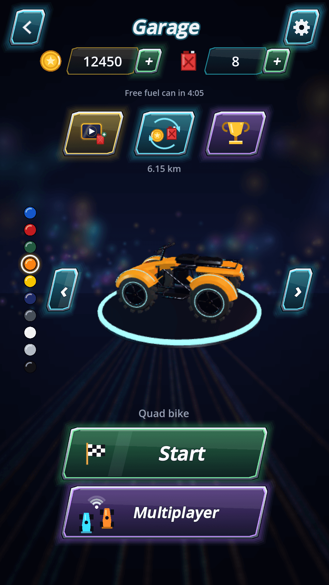 Heavy Lane — garage with quad bike