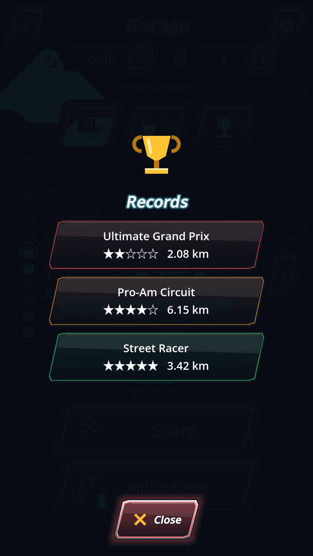 Heavy Lane — records